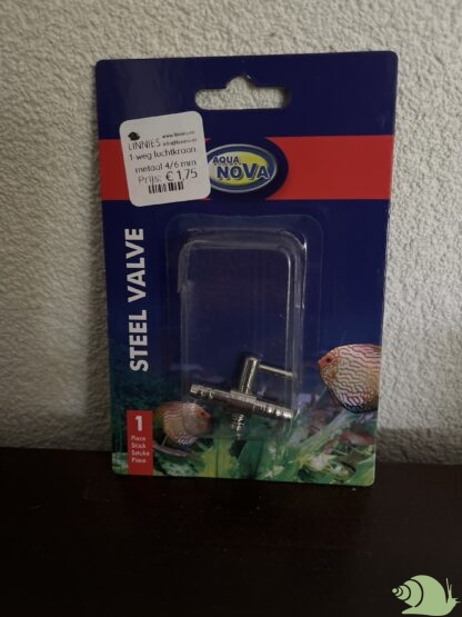1-weg luchtkraan metaal 4/6 mm