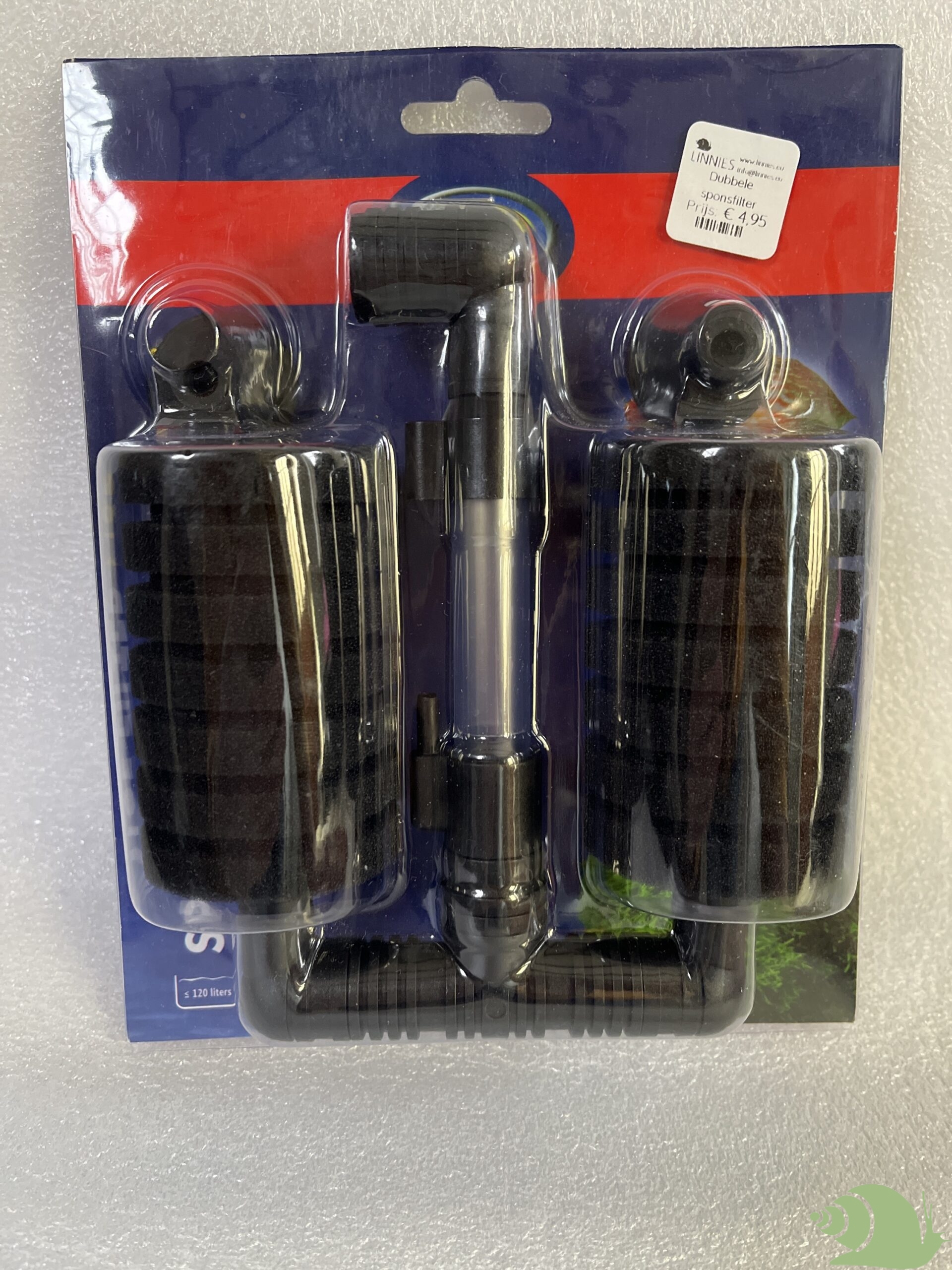 Dubbele sponsfilter 120 Liter