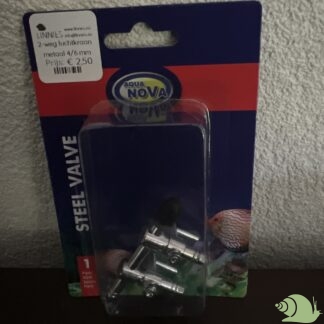 2-weg luchtkraan metaal 4/6 mm