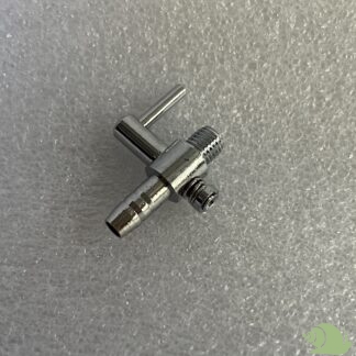 1 weg Luchtkraan met schroefdraad 4/6 mm