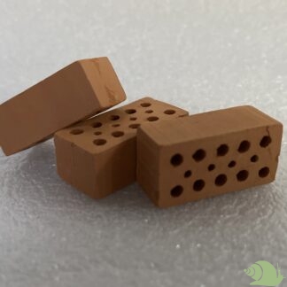 Miniblokjes terra - 6 stuks